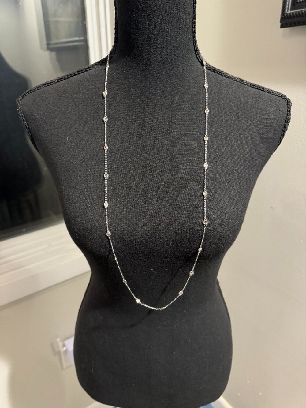 Vintage Nolan Miller Glamour Collection Crystal Necklace